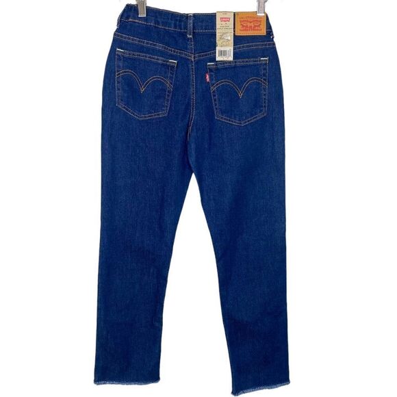 Levi’s Girls High Rise Straight Leg Jeans - Picture 4 of 14